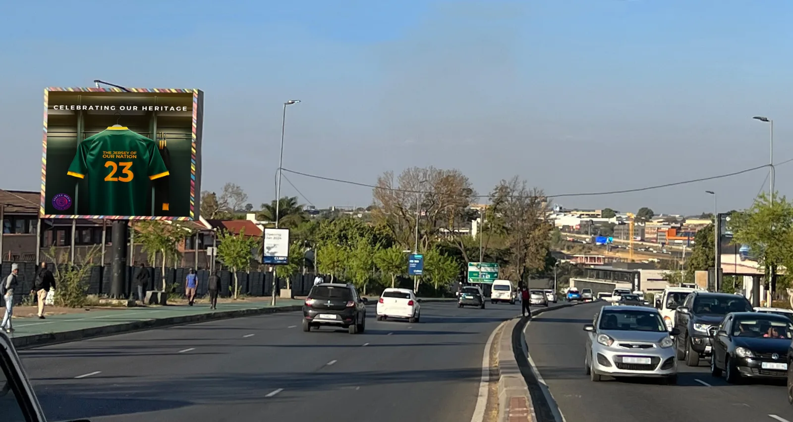 Winnie Mandela Dr, Bryanston from Fourways (VOR-001) — digital LED screen in Bryanston, 5m × 5m