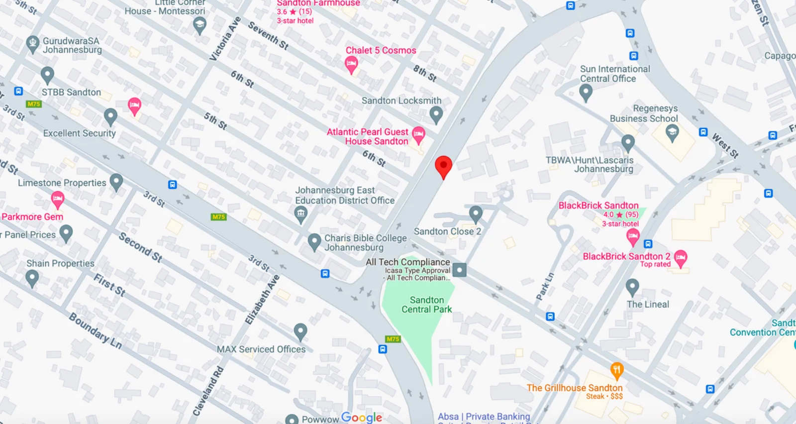 Sandton Drive, Sandton toward Sandton CBD (SBGP1183) — static billboard in Sandton CBD, 3m × 6m